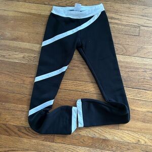 Big girl skating warm leggings.
